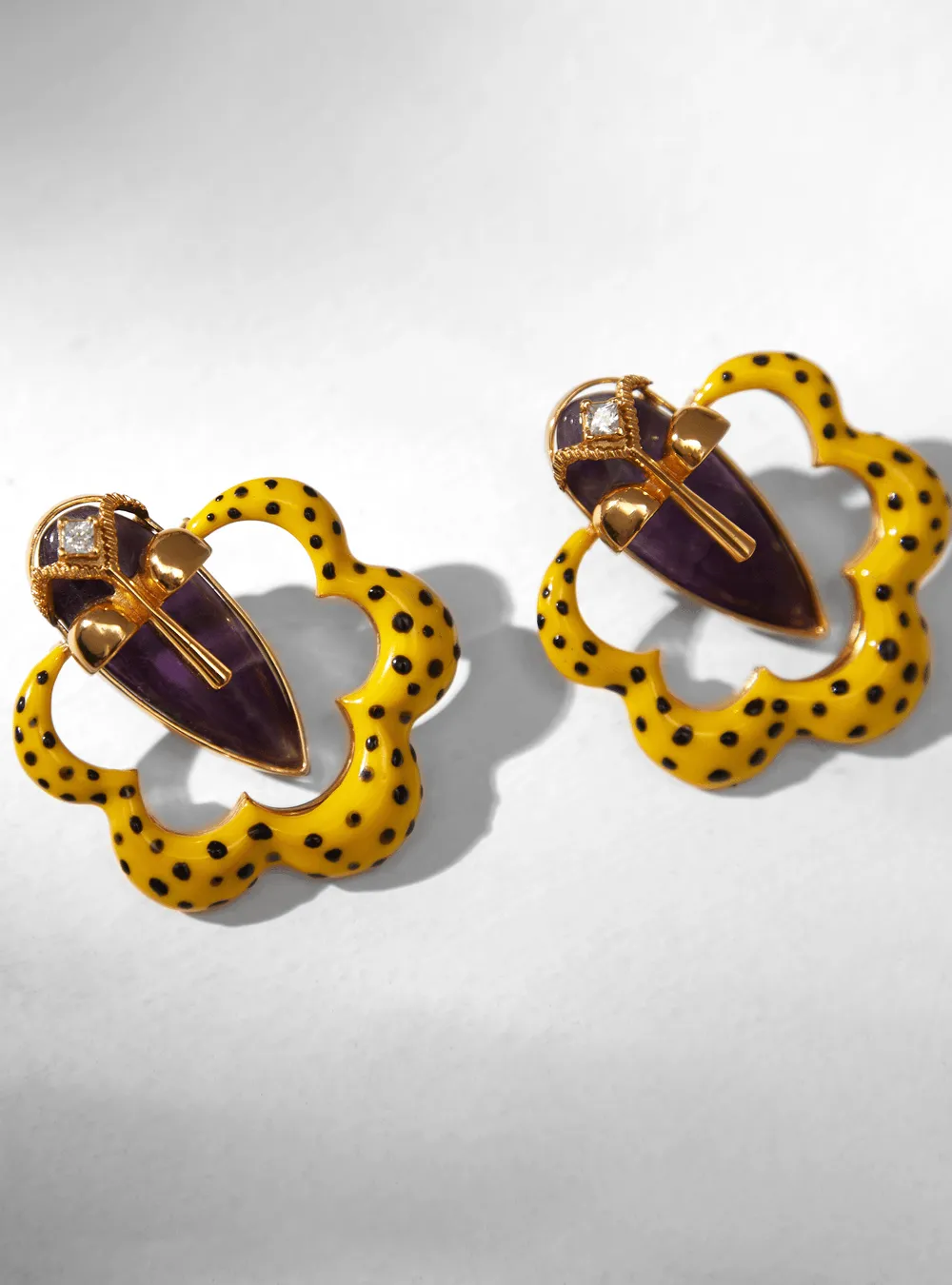 The Gavi Bloom Yellow Kaybug Studs