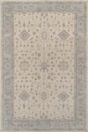 Traditional Hand Knotted Beige Rug
