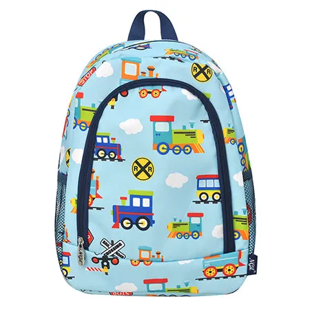 Train Print Small Size NGIL Canvas Backpack
