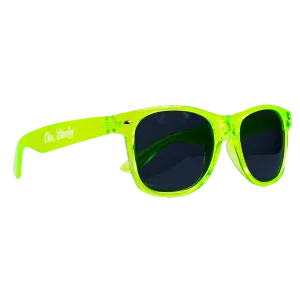 TRANSLUCENT SUNGLASSES -GREEN