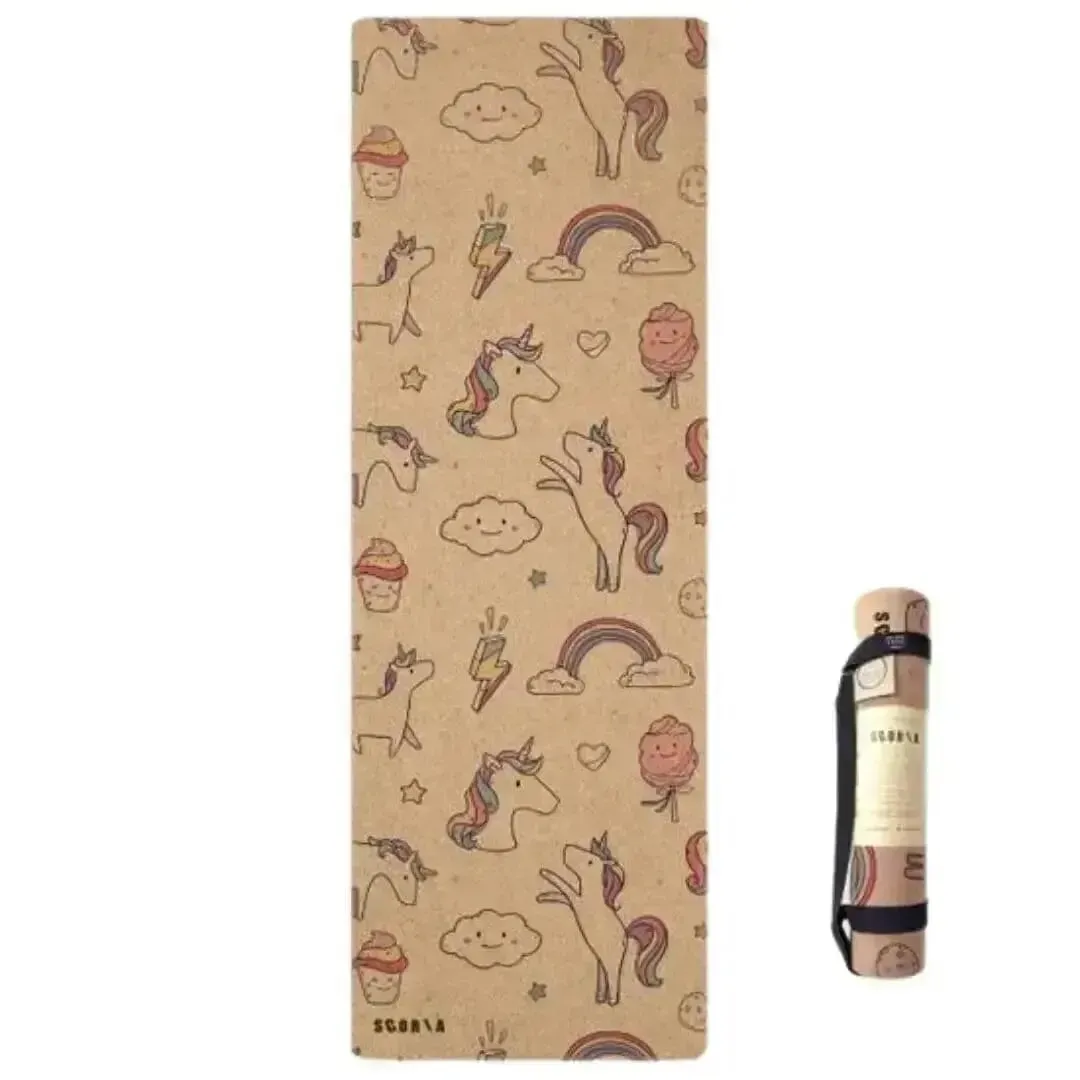 Unicorn Adults Cork Yoga Mat (3.5MM)