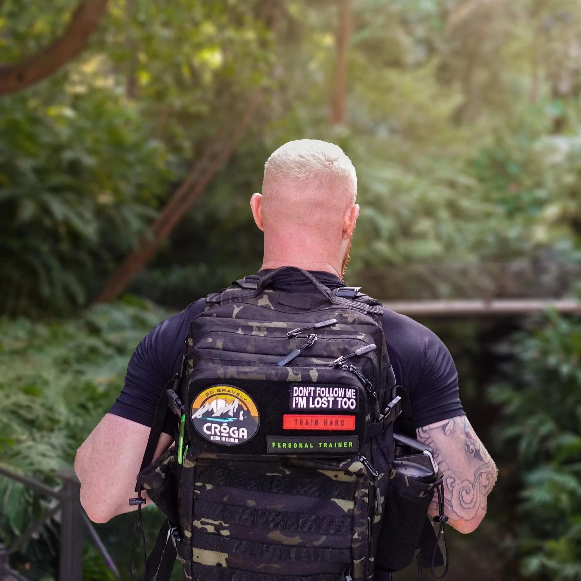 Vikingo | 45L BLACK CAMO BACKPACK