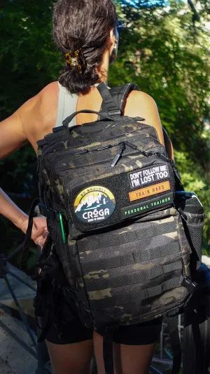 Vikingo | 45L BLACK CAMO BACKPACK