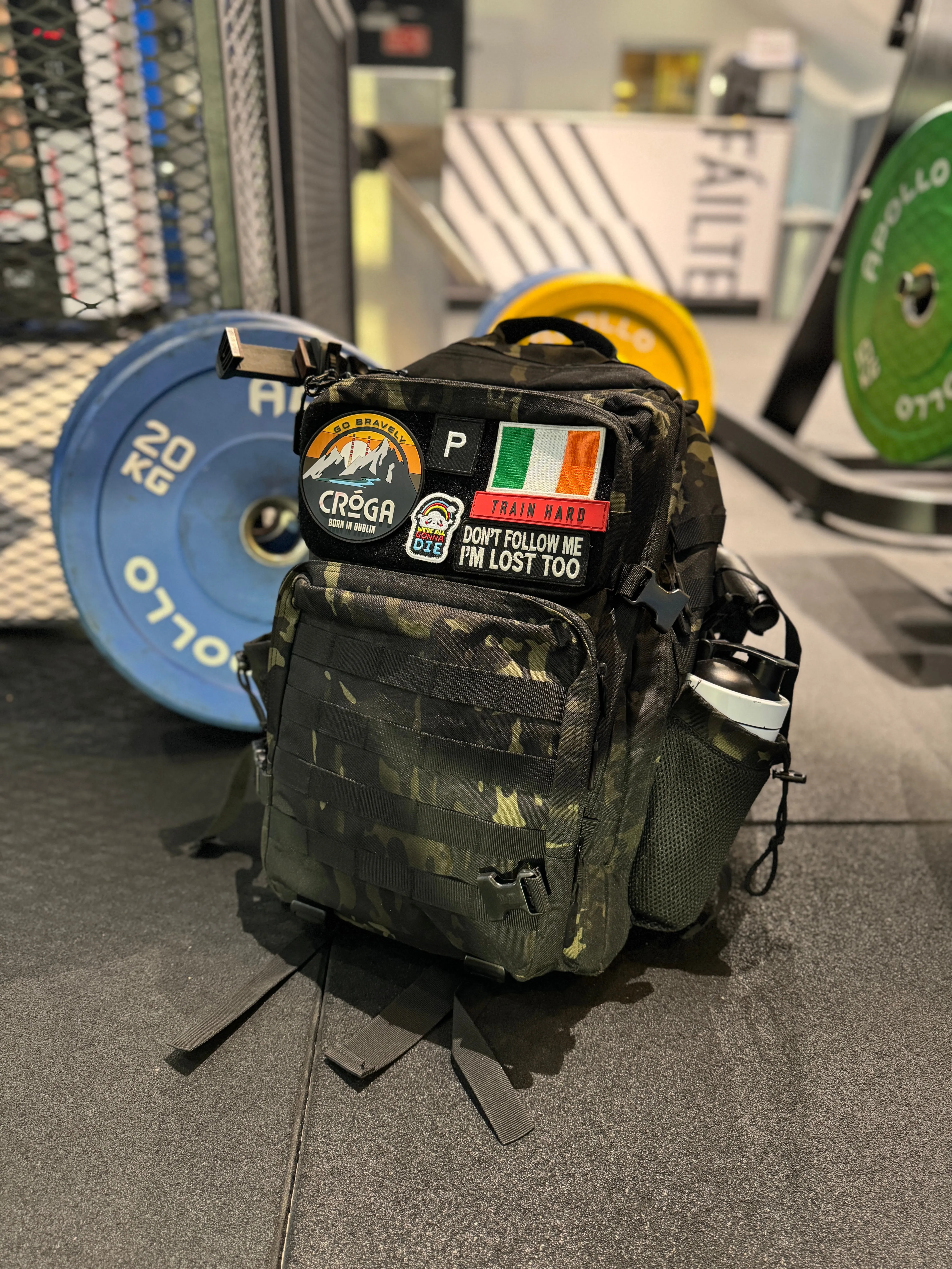 Vikingo | 45L BLACK CAMO BACKPACK
