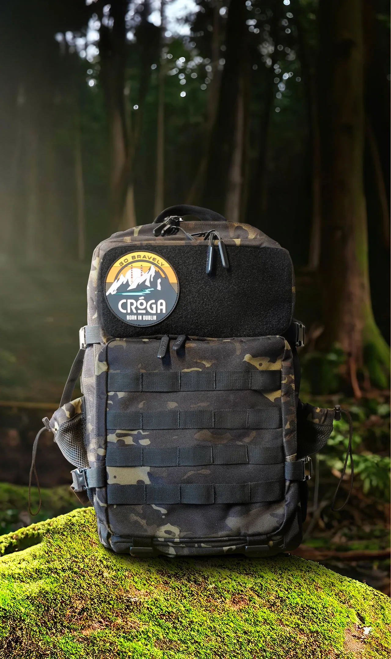 Vikingo | 45L BLACK CAMO BACKPACK