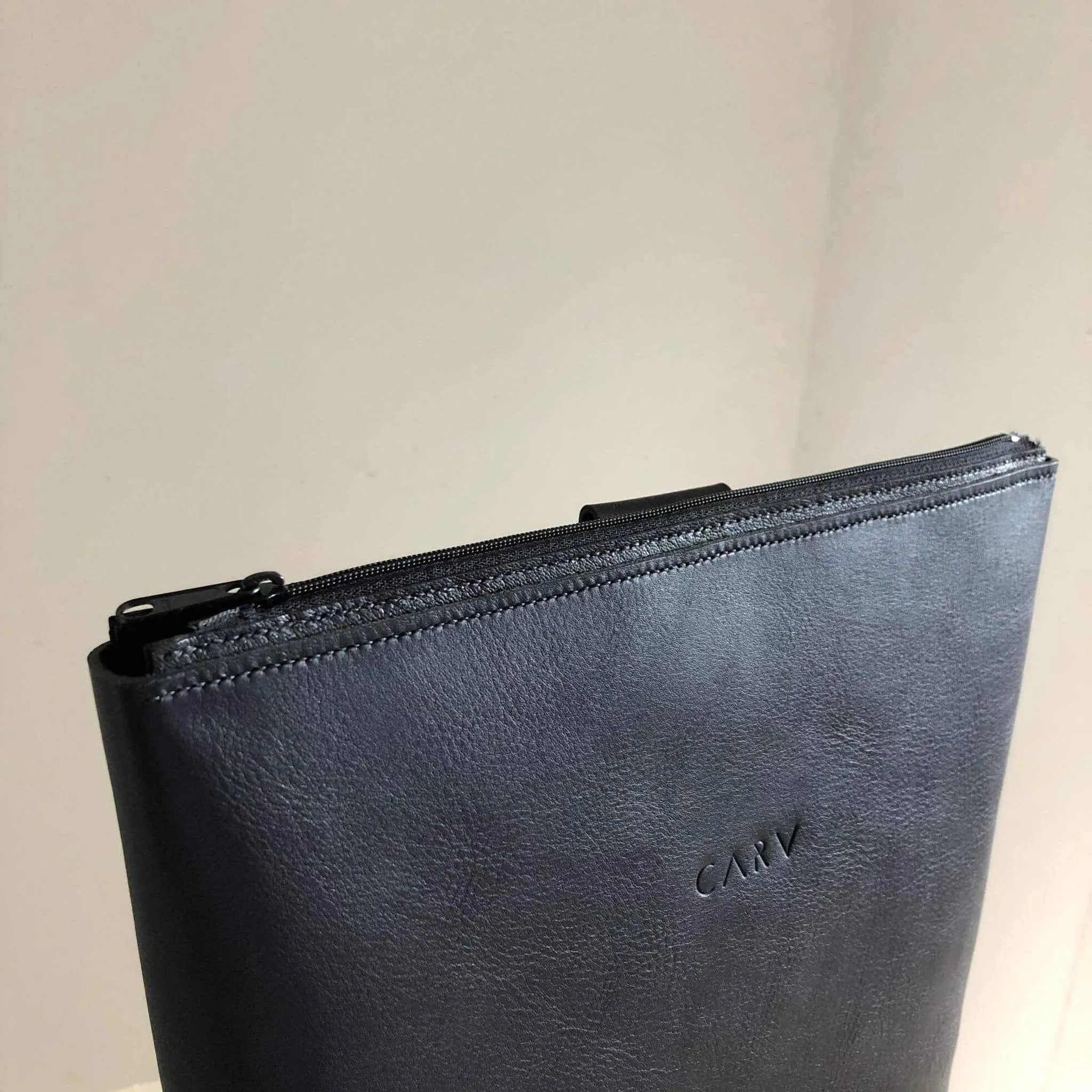 Vita Black Leather Backpack