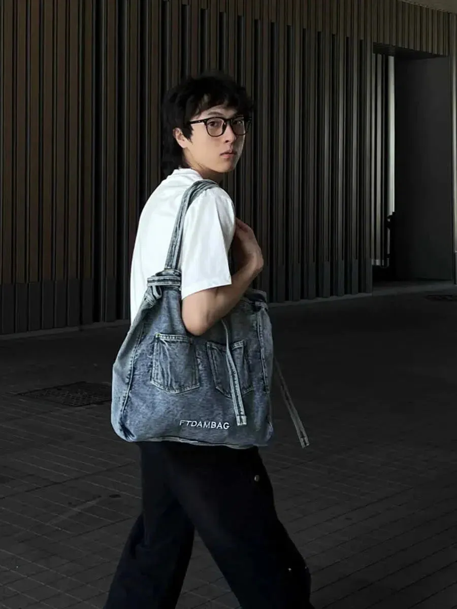 Vvsha  Christmas Gift Denim-Style Fashion Canvas Bag