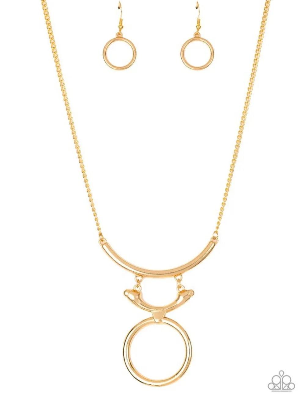 Walk Like An Egyptian - Gold Necklace - Paparazzi Accessories