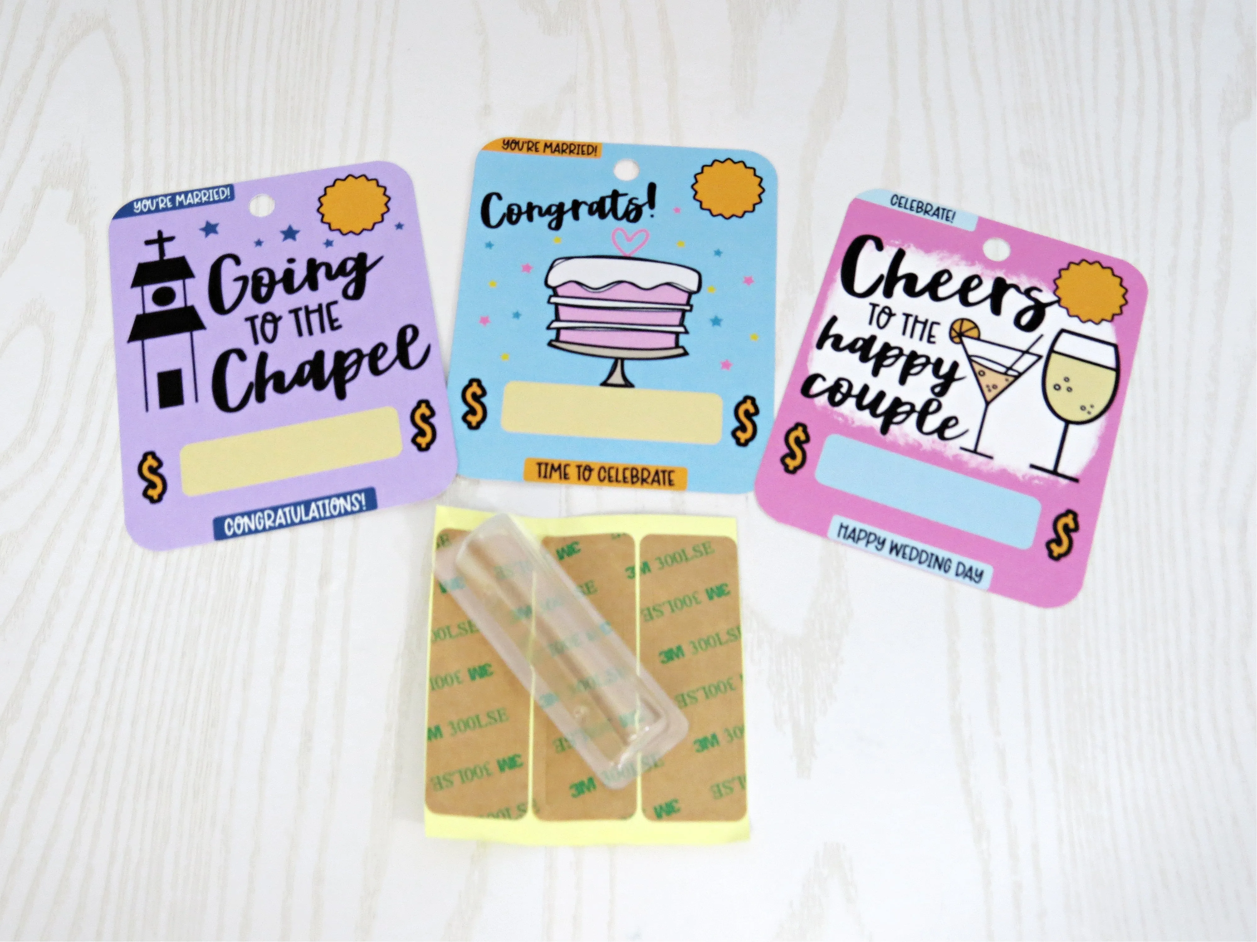 Wedding Couple Money Card with Plastic Dome - Bridal Shower Appreciation Gift Card - Unique Money Holder for Cash Gift for Bachelorette Party -  Humor Cash Gift for Him Her - Reception