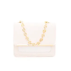White Formal Shoulder Bag P54306