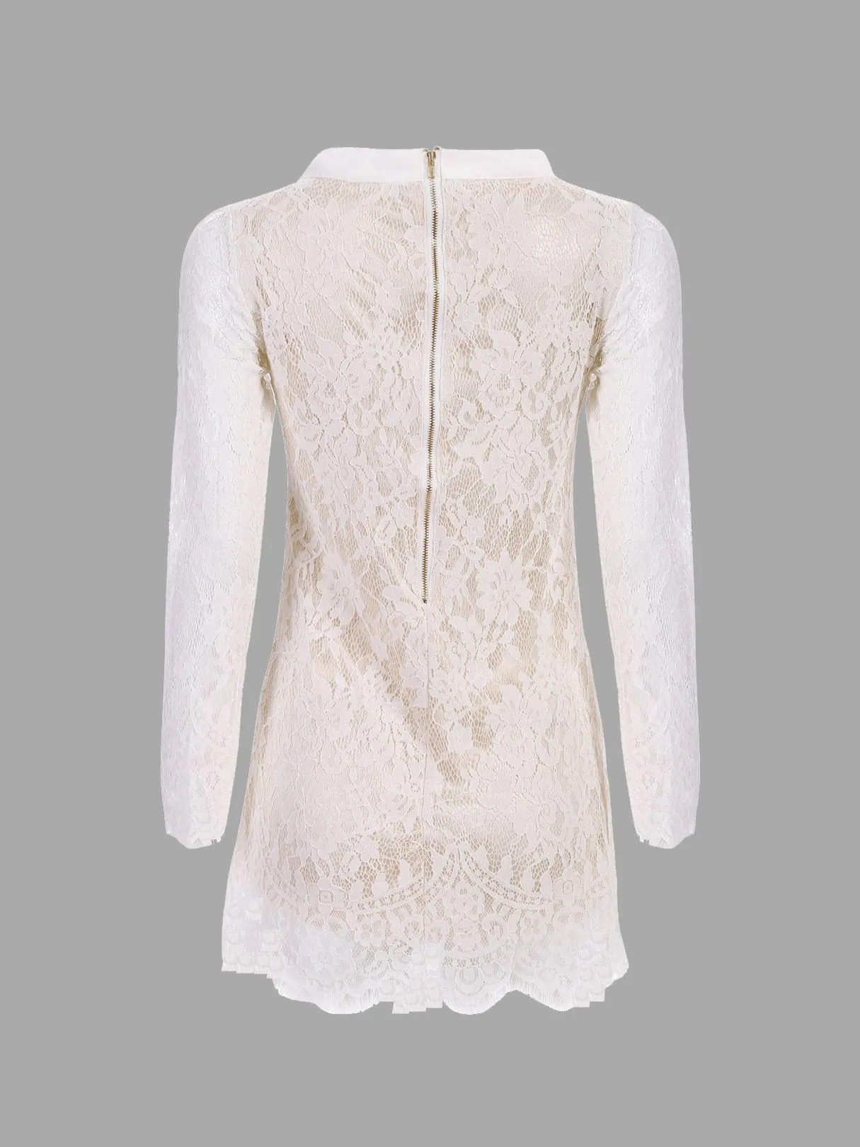Wholesale Long Sleeve Lace Mini Dresses