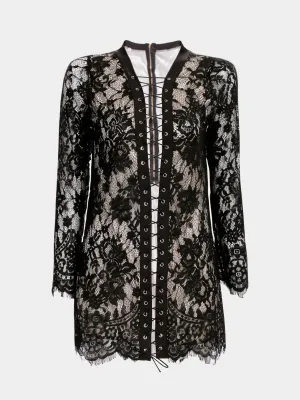 Wholesale Long Sleeve Lace Mini Dresses