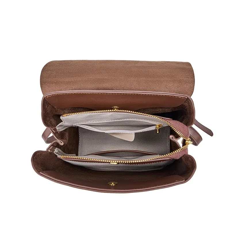 Women's Small Leather Backpack Purse
