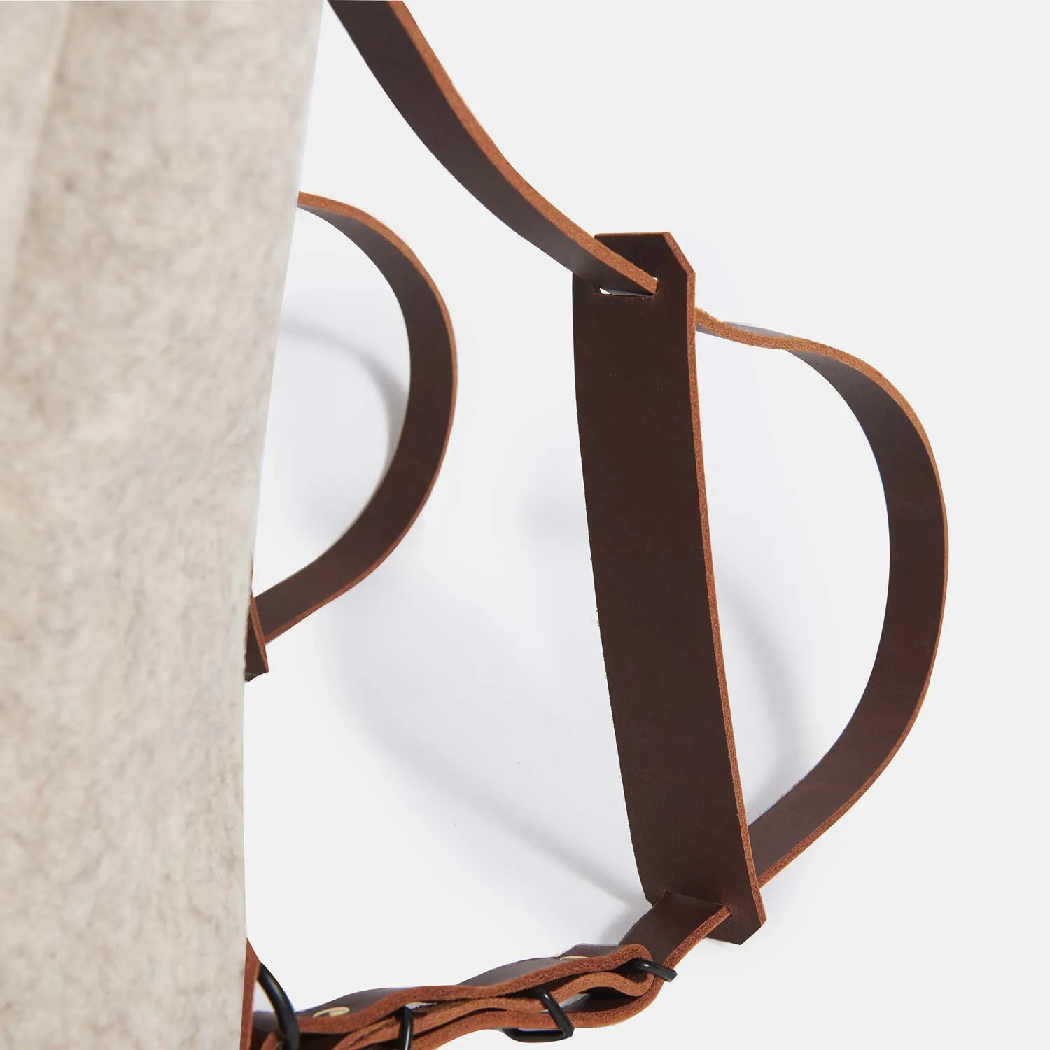Wool Felt Backpack - Beige