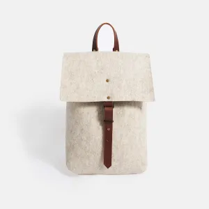 Wool Felt Backpack - Beige