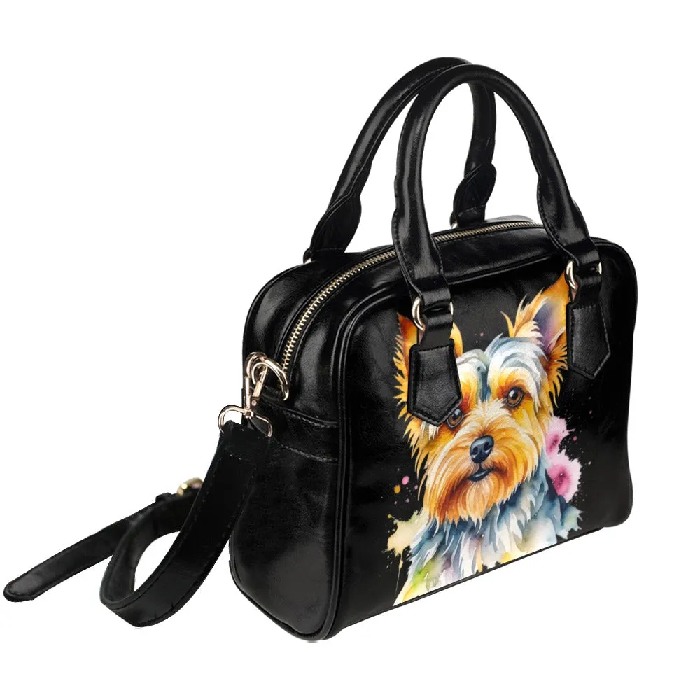 Yorkie Shoulder Bag - Watercolor