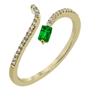 ZR2127-Y Color Ring in 14k Gold with Diamonds